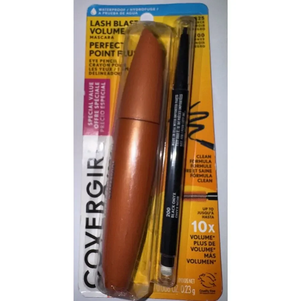 CoverGirl Lash Blast Volume Mascara #825 Very Black & #200 Eye Pencil Onyx